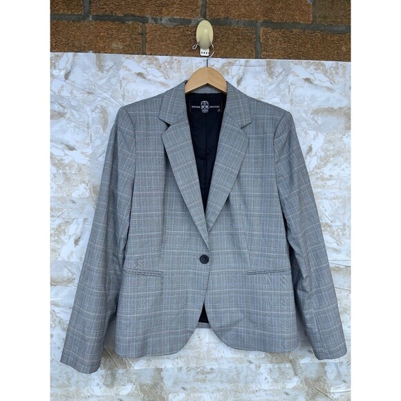 Hipchik Couture "Sweet But Psycho" Plaid Blazer - Women's Size 12 - One Button - Picture 2 of 10